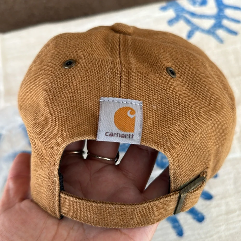 Los Angeles Lakers NBA ‘47 Brand Carhartt Brown Clean Up Adjustable Hat - Picture 8 of 13